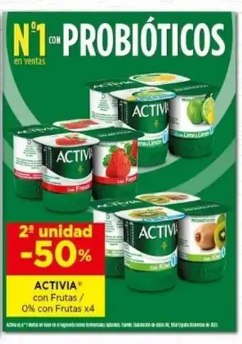 Cash Ecofamilia Activia con Frutas / 0% con Frutas x4 oferta
