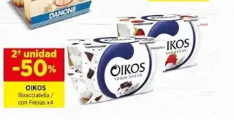 Oikos Stracciatella / con Fresas x4