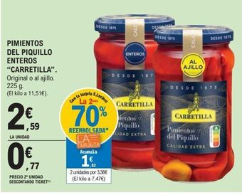 E.Leclerc Pimientos del piquillo carretilla oferta