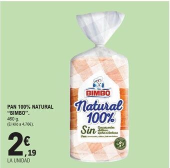 E.Leclerc Pan de molde bimbo oferta