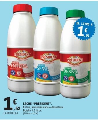 E.Leclerc Leche président oferta