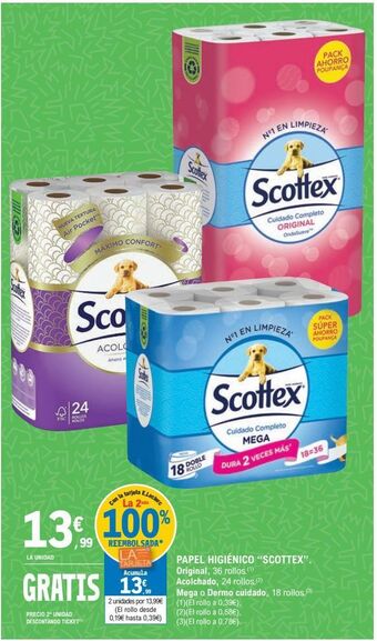 E.Leclerc Papel higiénico scottex oferta