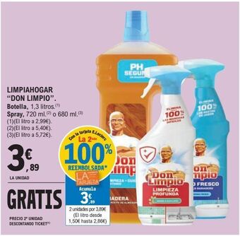 E.Leclerc Limpiahogar don limpio oferta