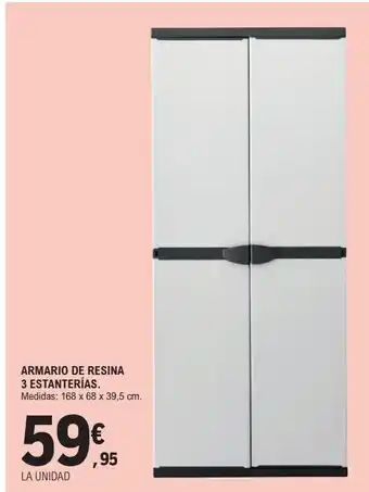 E.Leclerc Armario de resina oferta