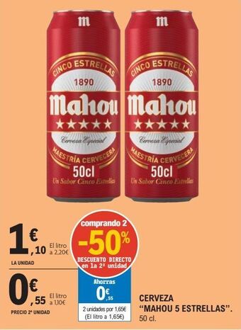 E.Leclerc Cerveza mahou oferta