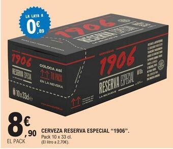 E.Leclerc Cerveza reserva especial 1906 oferta