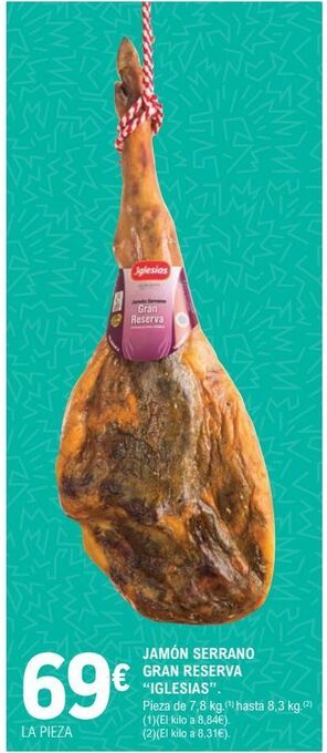 E.Leclerc Jamón serrano iglesias oferta