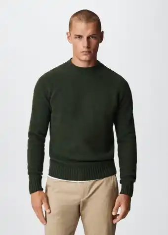 MANGO Man Jersey lana cuello redondo oferta