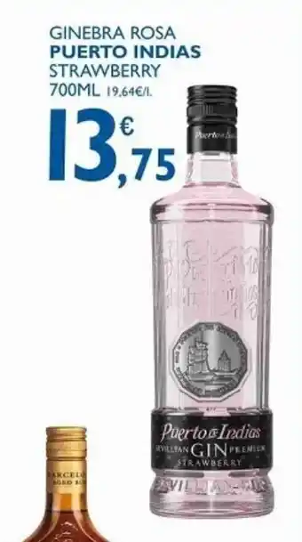 Cash Ecofamilia Puerto Indias Ginebra Rosa Strawberry 700ml oferta