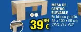 Rapimueble Mesa De Centro Elevable 45x100x50cm oferta