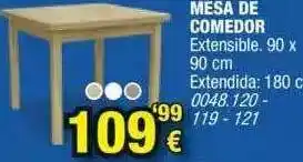 Rapimueble Mesa De Comedor 90x90cm oferta