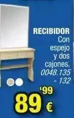 Rapimueble Recibidor Con espejo y dos cajones oferta