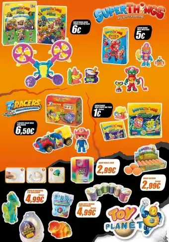 Toy Planet Superthnas ge fracers t-racers color rush car&racer 6,50€ superth nos smile goin buevo de unicornid o de dinosaurio 4 oferta