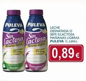 Puleva Leche Desnatada O Semi Sin Lactosa Mañanas Ligeras 1L