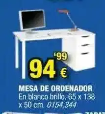 Rapimueble Mesa De Ordenador 65 x 138 x 50cm oferta