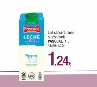 Condis Llet sencera semi o desnatada pascual oferta