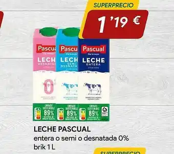 Minymas Leche pascual oferta