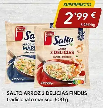 Minymas Salto arroz 3 delicias findus oferta