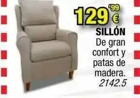 Rapimueble Sillón De Gran Confort Y Patas De Madera oferta