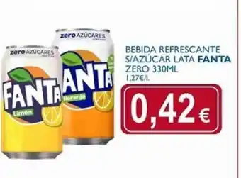 Cash Ecofamilia Fanta Bebida Refrescante S/Azúcar lata zero 330ml oferta