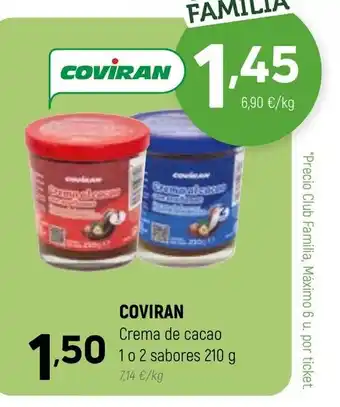 Coviran Coviran Crema De Cacao 1 o 2 Sabores 210g oferta