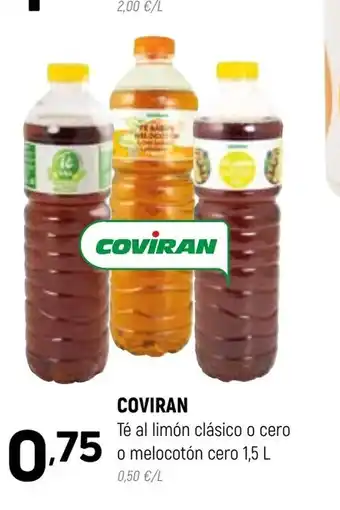 Coviran Coviran Té Limón Clásico o Cero o Melocotón Cero 1.5L oferta