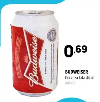 Coviran Budweiser Cerveza Lata 33cl oferta