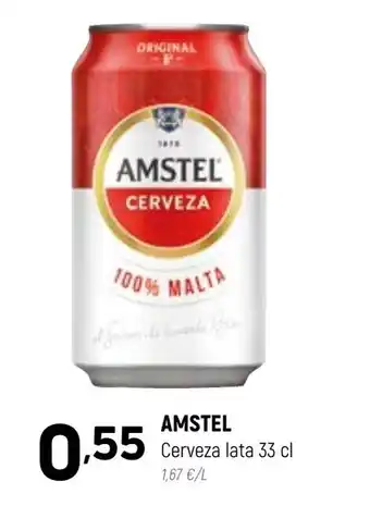 Coviran Amstel Cerveza Lata 33cl oferta