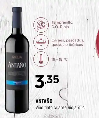 Coviran Antaño Vino Tinto Crianza Rioja 75cl oferta