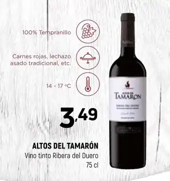 Coviran Altos Del Tamarón Vino Tinto Ribera Del Duero 75cl oferta