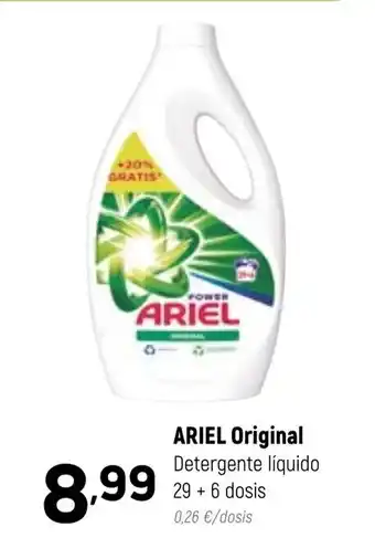 Coviran Ariel Original Detergente Liquido 29 + 6 Dosis oferta