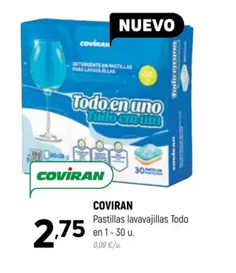 Coviran Coviran Pastillas Lavavajillas Todo en 1-30u oferta