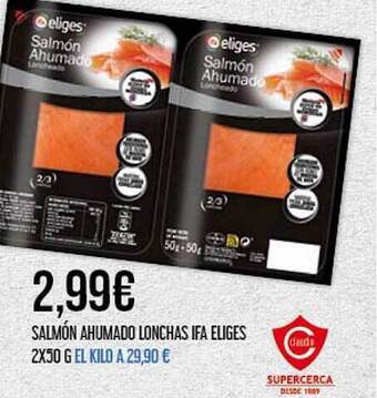 Claudio Salmón ahumado lonchas ifa eliges oferta