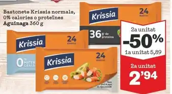Sorli Bastonets Krissia Normals, 0% Calories o Proteïnes Aguinaga 360g oferta