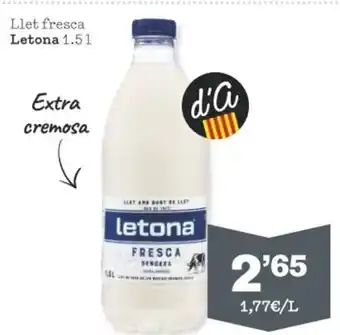 Sorli Llet Fresca Letona 1.5L oferta