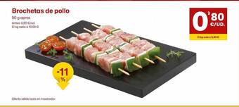 AhorraMas Brochetas de pollo oferta