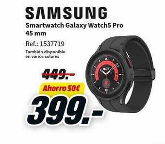 MediaMarkt Samsung smartwatch galaxy watch5 pro 45 mm oferta