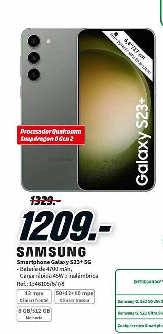 MediaMarkt Samsung smartphone galaxy s23 + 5g oferta