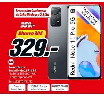 MediaMarkt Mi smartphone redmi note 11 pro 5g oferta