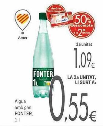 Aigua amb gas fonter