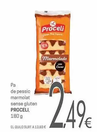Valvi Supermercats Pa de pessic marmolat sense gluten proceli oferta