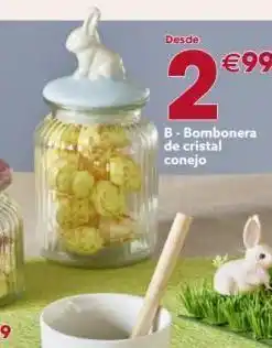 GiFi Desde 2 b-bombonera de cristal conejo €99 oferta