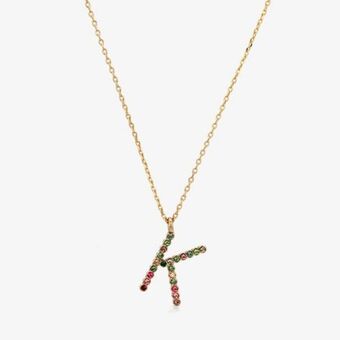 Yanbal Collar inicial multicolor "k" oferta