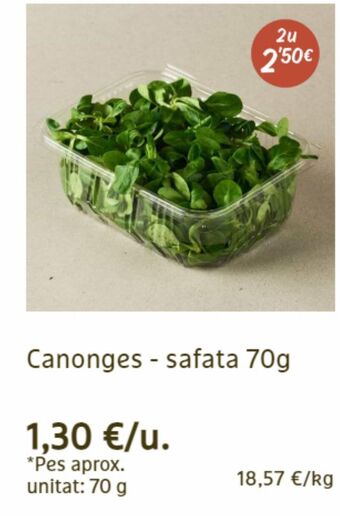 Ametller Origen Canónigos oferta