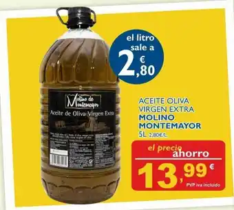 Cash Ecofamilia Molino Montemayor Aceite Oliva Virgen Extra 5L oferta