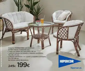 Hipercor Conjunto Formentera oferta