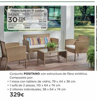 Hipercor Conjunto Positano oferta