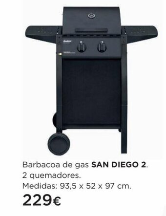 Hipercor Barbacoa de Gas San Diego 2 oferta