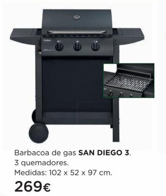 Hipercor Barbacoa de Gas San Diego 3 oferta