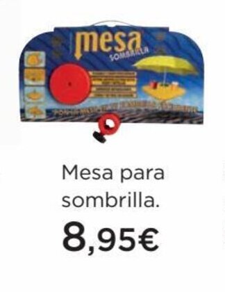 Hipercor Mesa Para Sombrilla oferta